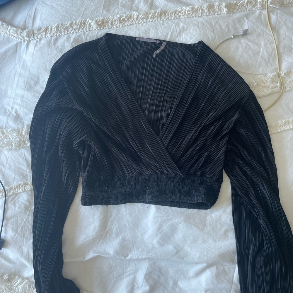 Urban outfitters black crop top